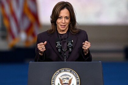 US Vice President Democratic presidential candidate Kamala Harris gestures as she speaks at Howard University in Washington, DC, (AFP) US Vice President Democratic presidential candidate Kamala Harris gestures as she speaks at Howard University in Washington, DC, (AFP)