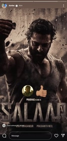 Dong-seok shared a poster of Salaar Part 2. Dong-seok shared a poster of Salaar Part 2.