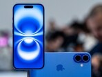 The Apple iPhone 16 plus during an event at Apple Park campus in Cupertino, California, US. The Apple iPhone 16 plus during an event at Apple Park campus in Cupertino, California, US.