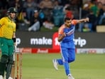 Delhi Capitals teammates Tristan Stubbs and Axar Patel in action at St George's Park. Delhi Capitals teammates Tristan Stubbs and Axar Patel in action at St George's Park.