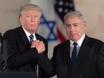 Then US President Donald Trump and Israeli Prime Minister Benjamin Netanyahu shake hands at the Israel Museum in Jerusalem, (File image) Then US President Donald Trump and Israeli Prime Minister Benjamin Netanyahu shake hands at the Israel Museum in Jerusalem, (File image)