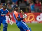India's Hardik Pandya, right, watches the ball after playing a shot during the second T20I against South Africa. India's Hardik Pandya, right, watches the ball after playing a shot during the second T20I against South Africa.