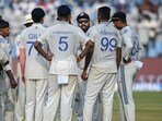 India's captain Rohit Sharma speaks to his teammates during the third Test against New Zealand at Wankhede Stadium in Mumbai. (AFP) India's captain Rohit Sharma speaks to his teammates during the third Test against New Zealand at Wankhede Stadium in Mumbai. (AFP)
