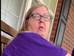 A white American woman yells "A woman can't run this country" after being falsely told that Kamala Harris won the elections. A white American woman yells "A woman can't run this country" after being falsely told that Kamala Harris won the elections.