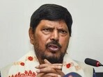Union minister of state for social justice and empowerment and president of the Republican Party of India (RPI), Ramdas Athawale, (HT File)
