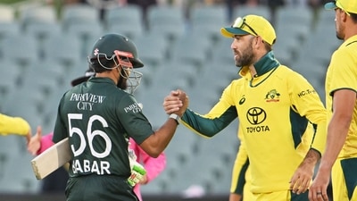 Australia's Glenn Maxwell (R) congratulates Pakistan's Babar Azam after their victory during the one-day international cricket match between Australia and Pakistan at the Adelaide Oval. (AFP) Australia's Glenn Maxwell (R) congratulates Pakistan's Babar Azam after their victory during the one-day international cricket match between Australia and Pakistan at the Adelaide Oval. (AFP)