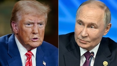 Trump made a phone call to Putin from his Mar-a-Lago estate in Florida. (AFP) Trump made a phone call to Putin from his Mar-a-Lago estate in Florida. (AFP)