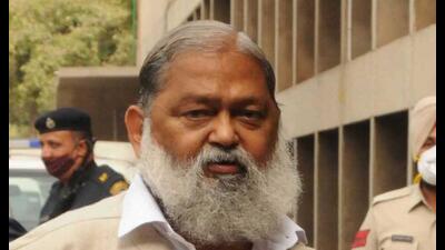 Haryana energy and transport minister Anil Vij. (HT File)