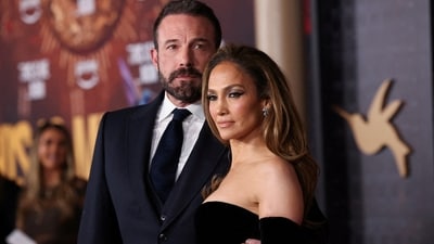 Ben Affleck and Jennifer Lopez attend a premiere for the film This Is Me... Now: A Love Story in Los Angeles in February, 2024. REUTERS/Mario Anzuoni/File Photo (REUTERS)