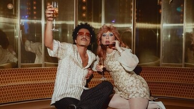 Lady Gaga shared a picture with Bruno Mars on Instagram. Lady Gaga shared a picture with Bruno Mars on Instagram.