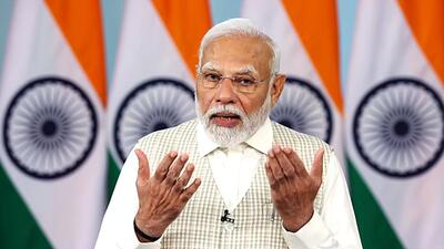 New Delhi, Nov 11 (ANI): Prime Minister Narendra Modi addresses the 200th-anniversary celebrations of Shree Swaminarayan Mandir in Vadtal via video conferencing on Monday. (Narendra Modi Website) New Delhi, Nov 11 (ANI): Prime Minister Narendra Modi addresses the 200th-anniversary celebrations of Shree Swaminarayan Mandir in Vadtal via video conferencing on Monday. (Narendra Modi Website)