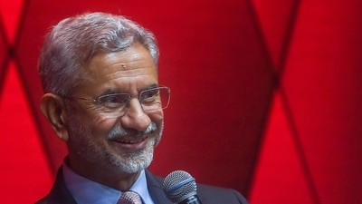 Union External Affairs Minister S Jaishankar addresses the gathering during the silver jubilee celebrations of the Aditya Birla Group's Scholarships programme, in Mumbai, Sunday, Nov. 10, 2024. (PTI) Union External Affairs Minister S Jaishankar addresses the gathering during the silver jubilee celebrations of the Aditya Birla Group's Scholarships programme, in Mumbai, Sunday, Nov. 10, 2024. (PTI)