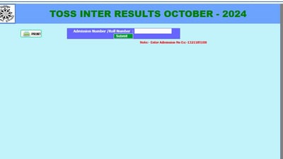 TOSS SSC, Inter Results 2024: Telangana open school results have been declared at telanganaopenschool.org. TOSS SSC, Inter Results 2024: Telangana open school results have been declared at telanganaopenschool.org.