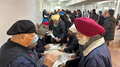 The consular camp in Edmonton, organised by India’s consulate in Vancouver. (Credit: Indian Consulate, Vancouver) The consular camp in Edmonton, organised by India’s consulate in Vancouver. (Credit: Indian Consulate, Vancouver)