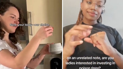 The videos, which seem to be a response to the rising misogynistic hate, are being called the 'MATGA movement' . (X/@ImMeme0) The videos, which seem to be a response to the rising misogynistic hate, are being called the 'MATGA movement' . (X/@ImMeme0)