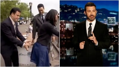 An old video of Jimmy Kimmel from some time early in his career has resurfaced. An old video of Jimmy Kimmel from some time early in his career has resurfaced.
