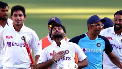 Rishabh Pant hit the winning runs in India's historic win at the Gabba. (Getty Images) Rishabh Pant hit the winning runs in India's historic win at the Gabba. (Getty Images)