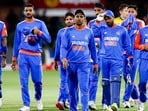 India's Suryakumar Yadav and teammates walk back to the pavilion. (ANI Photo)
India's Suryakumar Yadav and teammates walk back to the pavilion. (ANI Photo)