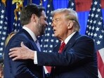 Republican presidential nominee former President Donald Trumpgreets Republican vice presidential nominee Sen. JD Vance, R-Ohio, at an election night watch party at the Palm Beach Convention Center, Wednesday, Nov. 6, 2024, in West Palm Beach, Fla.AP/PTI Republican presidential nominee former President Donald Trumpgreets Republican vice presidential nominee Sen. JD Vance, R-Ohio, at an election night watch party at the Palm Beach Convention Center, Wednesday, Nov. 6, 2024, in West Palm Beach, Fla.AP/PTI