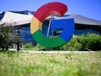 A large Google logo is seen at Google's Bay View campus in Mountain View, California, on August 13, 2024 A large Google logo is seen at Google's Bay View campus in Mountain View, California, on August 13, 2024