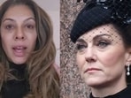 Narinder Kaur (left) Kate appeared at the annual service in London (right)