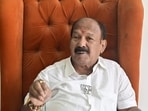 Mumbai, India - Nov. 11, 2024:Kalidas Kolambkar, BJP candidate for State assembly election, during interview at his residence at Bhoiwada, in Mumbai, India, on Monday, November 11, 2024. (Photo by Anshuman Poyrekar/ Hindustan Times) (Hindustan Times)