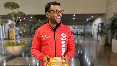 Deepinder Goyal shared the quirky origin story behind Zomato's name on The Great Indian Kapil Show. (Instagram/Deepinder Goyal) Deepinder Goyal shared the quirky origin story behind Zomato's name on The Great Indian Kapil Show. (Instagram/Deepinder Goyal)