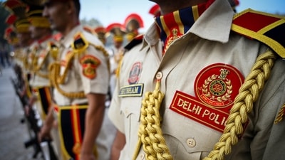 Delhi Police officials seen during the opening ceremony of All India Police Athletics Cluster Championship at JLN Stadium in New Delhi, India, on Sunday, November 10, 2024. (Representative image) (Photo by Sanchit Khanna/ Hindustan Times) Delhi Police officials seen during the opening ceremony of All India Police Athletics Cluster Championship at JLN Stadium in New Delhi, India, on Sunday, November 10, 2024. (Representative image) (Photo by Sanchit Khanna/ Hindustan Times)