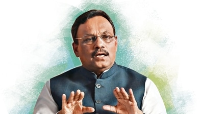 Mumbai, India - April 23, 2024: BJP leader Vinod Tawde addressing to media during press conference in Mumbai, India, on Tuesday, April 23, 2024. (Photo by Anshuman Poyrekar/ Hindustan Times) (Hindustan Times) Mumbai, India - April 23, 2024: BJP leader Vinod Tawde addressing to media during press conference in Mumbai, India, on Tuesday, April 23, 2024. (Photo by Anshuman Poyrekar/ Hindustan Times) (Hindustan Times)