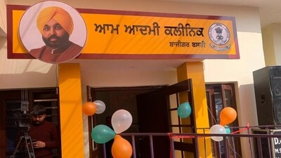 Punjab chief minister Bhagwant Mann inaugurated 500 Aam Aadmi Clinics across Punjab in January 2023. (PTI) Punjab chief minister Bhagwant Mann inaugurated 500 Aam Aadmi Clinics across Punjab in January 2023. (PTI)