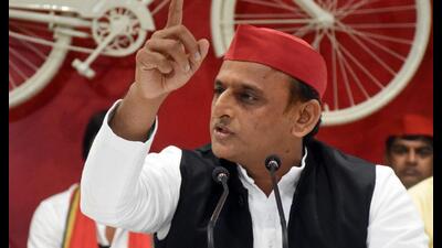 Samajwadi Party chief Akhilesh Yadav. (HT file)