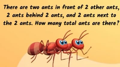 A brain teaser on Instagram challenged users to think critically about ants' positions. (Instagram/br4inteaserhub) A brain teaser on Instagram challenged users to think critically about ants' positions. (Instagram/br4inteaserhub)