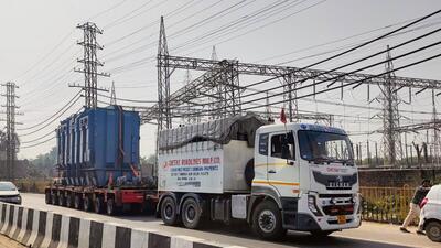 The 100MVA transformer costs ₹9 crore. (Parveen Kumar/HT Photo) The 100MVA transformer costs ₹9 crore. (Parveen Kumar/HT Photo)