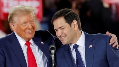 US President-elect Donald Trump and Senator Marco Rubio. (Reuters) (REUTERS)