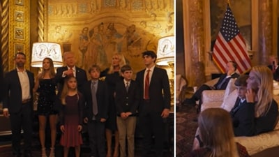 Kai Trump shares glimpse inside Mar-a-Lago election night watch party (Kai Trump/YouTube screenshots) Kai Trump shares glimpse inside Mar-a-Lago election night watch party (Kai Trump/YouTube screenshots)
