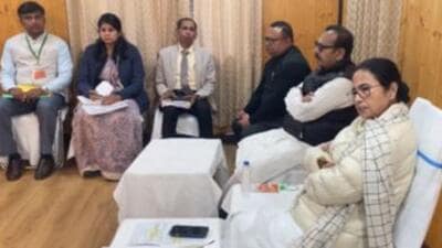 West Bengal chief minister Mamata Banerjee reached Darjeeling on Monday (X/AITCofficial) West Bengal chief minister Mamata Banerjee reached Darjeeling on Monday (X/AITCofficial)
