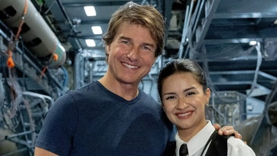 Avneet Kaur meets Tom Cruise on the sets of Mission: Impossible Avneet Kaur meets Tom Cruise on the sets of Mission: Impossible