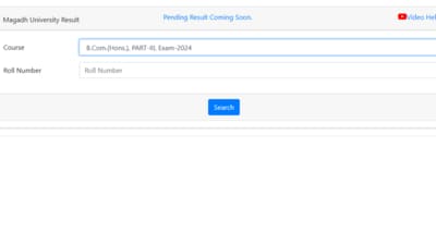 Magadh University part 3 result 2024 for BA, BSc, BCom announced (magadhuniversity.ac.in, screenshot) Magadh University part 3 result 2024 for BA, BSc, BCom announced (magadhuniversity.ac.in, screenshot)