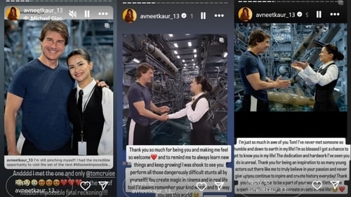 Avneet said Tom creates magic in cinema and in real life too. Avneet said Tom creates magic in cinema and in real life too.