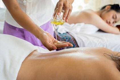 Abhyangam: Abhyangam, an Ayurvedic body massage, helps in relieving muscle tension, thereby relaxing the muscles & improving the blood circulation. Warm Mustard or Sesame oil and get a full body massage done. (Unsplash) Abhyangam: Abhyangam, an Ayurvedic body massage, helps in relieving muscle tension, thereby relaxing the muscles & improving the blood circulation. Warm Mustard or Sesame oil and get a full body massage done. (Unsplash)