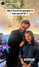 Aamir Khan recently visited an NYC based Indian restaurant.