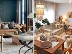 Winter decor tips include using rugs, layering textures, and warm lighting to create a cosy atmosphere. 