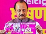 Nationalist Congress Party (NCP) chief Ajit Pawar releases the party manifesto for the Maharashtra assembly elections, in Baramati