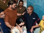 Former Indian cricket captain Mahendra Singh Dhoni and his wife Sakshi arrive to cast their vote for the first phase of the Jharkhand Assembly elections, in Ranchi on Wednesday.
Former Indian cricket captain Mahendra Singh Dhoni and his wife Sakshi arrive to cast their vote for the first phase of the Jharkhand Assembly elections, in Ranchi on Wednesday.