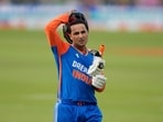 India's Abhishek Sharma reacts as he walks off the field after losing his wicket during the second T20I vs South Africa. India's Abhishek Sharma reacts as he walks off the field after losing his wicket during the second T20I vs South Africa.