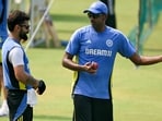 India's Ravichandran Ashwin (R) and Virat Kohli attend a practice session India's Ravichandran Ashwin (R) and Virat Kohli attend a practice session