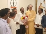 Santosh Katke with Uddhav Thackeray Santosh Katke with Uddhav Thackeray