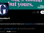 The Guardian archived all its posts on Wednesday.