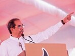 Shiv Sena (UBT) Chief Uddhav Thackeray during a public meeting ahead of the in Ausa Assembly constituency. Shiv Sena (UBT) Chief Uddhav Thackeray during a public meeting ahead of the in Ausa Assembly constituency.