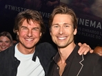 Tom Cruise and Glen Powell at the Twisters screening earlier this year.